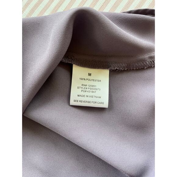 Pink Rose Women's Short Sleeve Purple Pocket T-Shirt Size M Back zipper casual - Picture 5 of 7